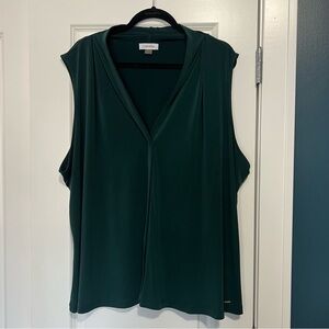 Calvin Klein Women's V-Neck Sleeveless Top